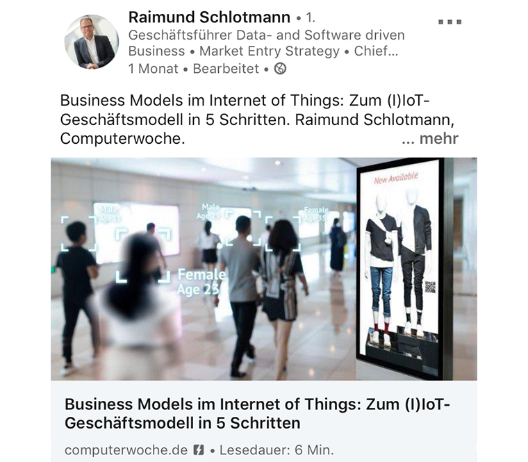 Zum (I)IoT-Geschäftsmodell in 5 Schritten