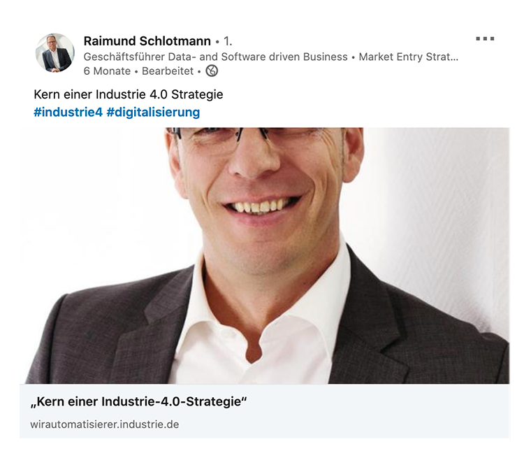 Kern einer Industrie-4.0-Strategie